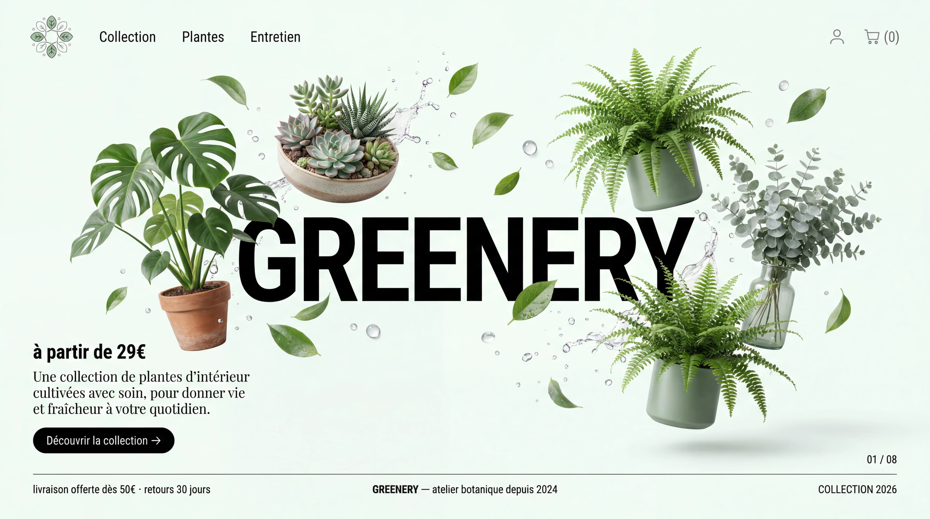 Design e-commerce — Plantes