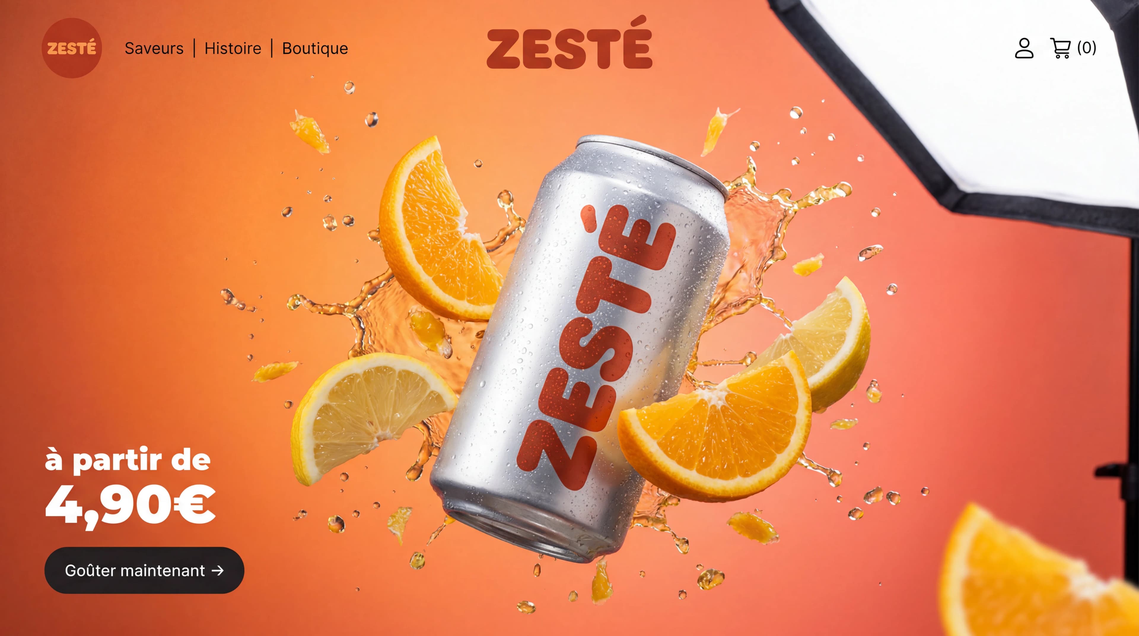 Design e-commerce — Food